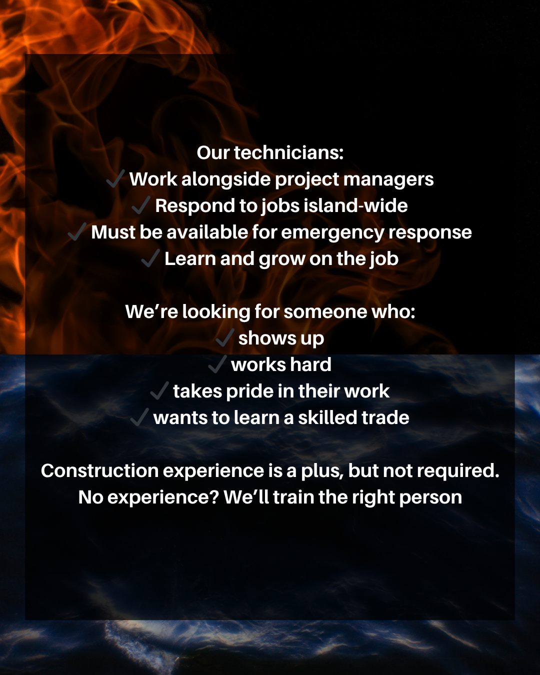 Rescue One Restoration — Restoration Technician role details and requirements